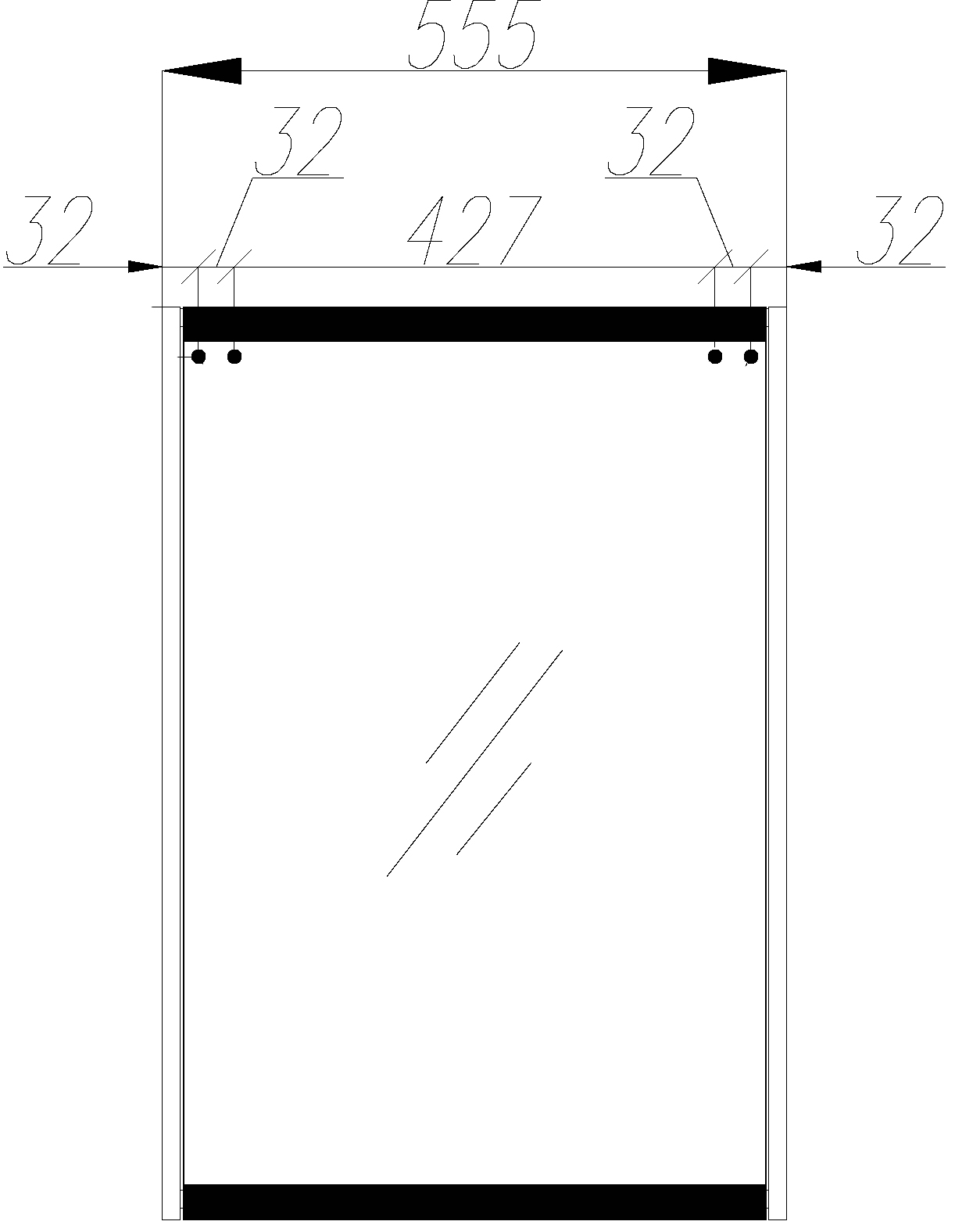 Зеркало-шкаф STWORKI Кронборг 55 см , навесной , в стиле лофт , черная , левый , прямоугольный 1A261802KB820 - 5