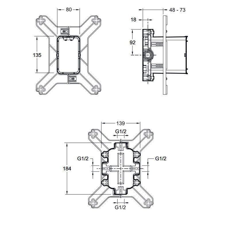 Скрытая часть Jacob Delafon Modulo 98699D-NF - 1