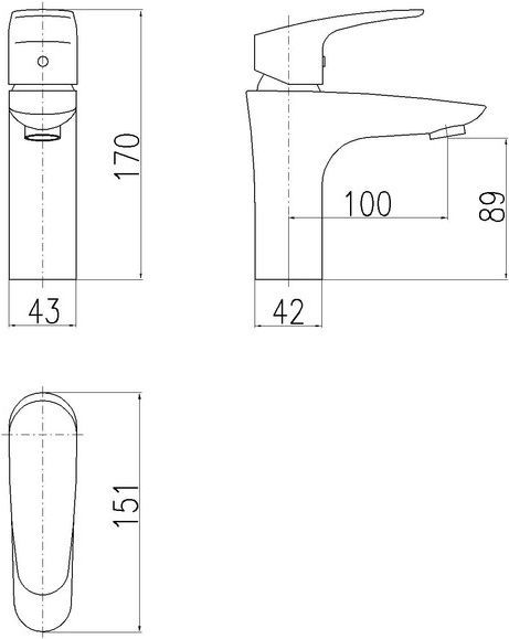 Смеситель Rav Slezak Amur Am726.5 для раковины - 1
