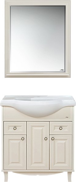 Мебель для ванной Misty Шармель 80 светло-бежевая эмаль - 0