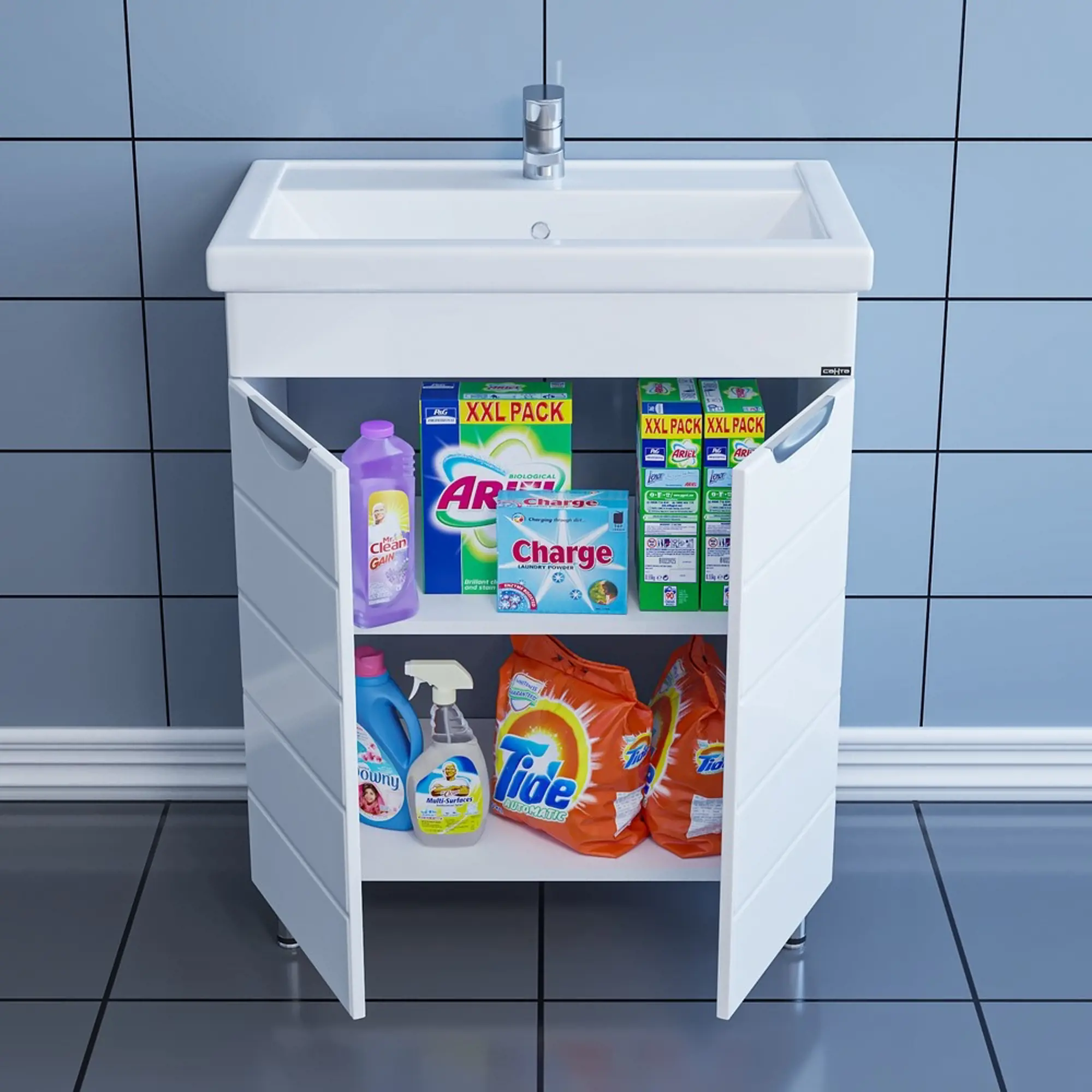 Тумба для комплекта СанТа Родос 70 белый 206018 - 3