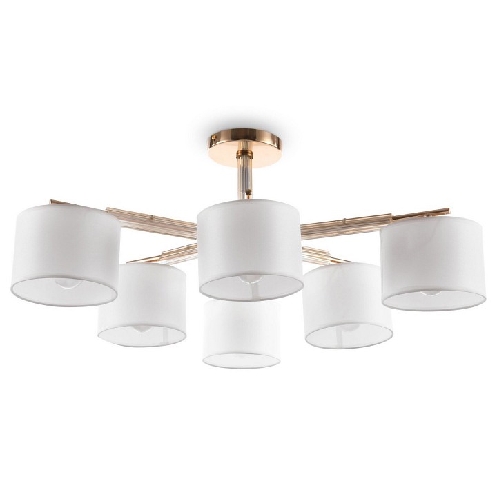 Люстра на штанге Freya Pipe FR5386CL-06G - 0