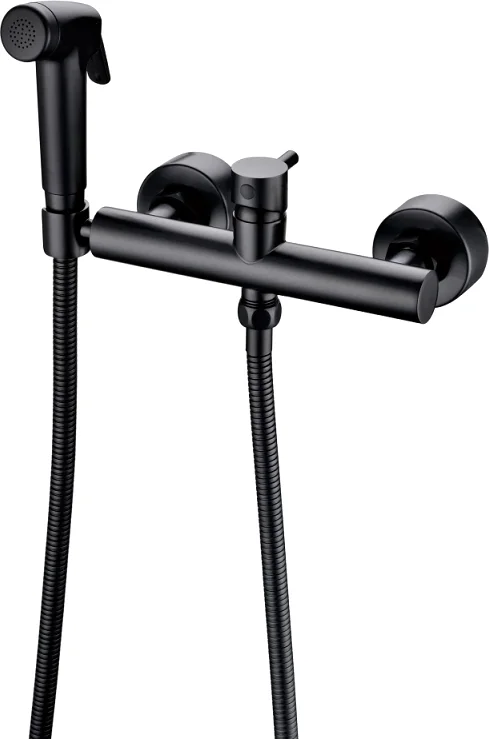 Гигиенический душ Bravat со смесителем, черный D9141BW-RUS - 0