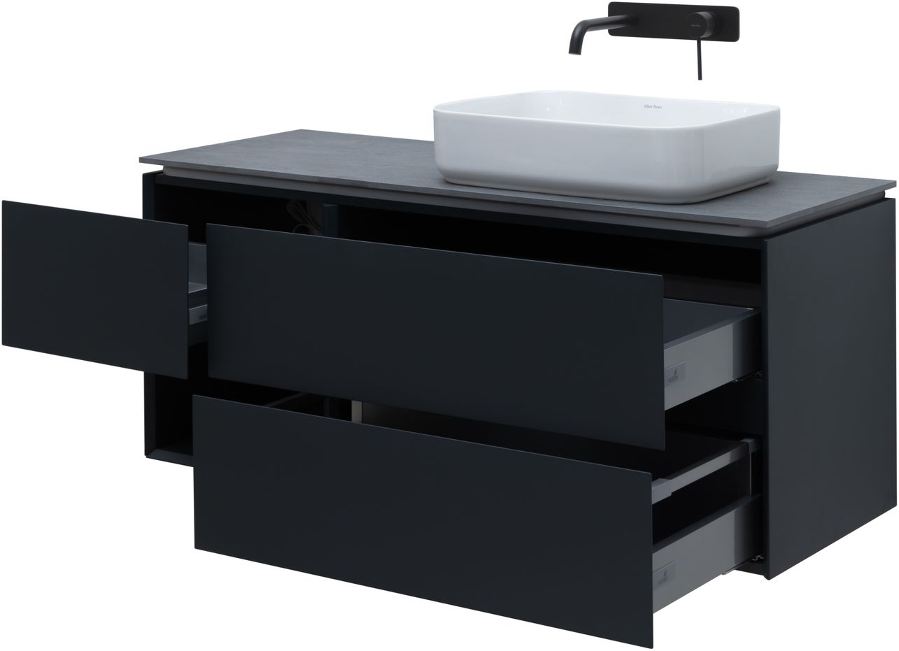 Тумба под раковину Allen Brau Infinity 120 R черный матовый 1.21007.AM - 3