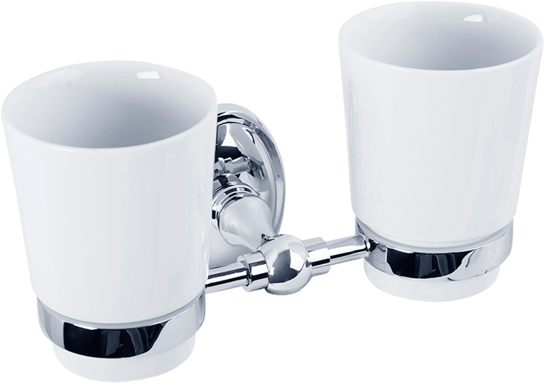 Стакан Veragio Bonjour VR.BNR-7842.CR двойной, хром - 0