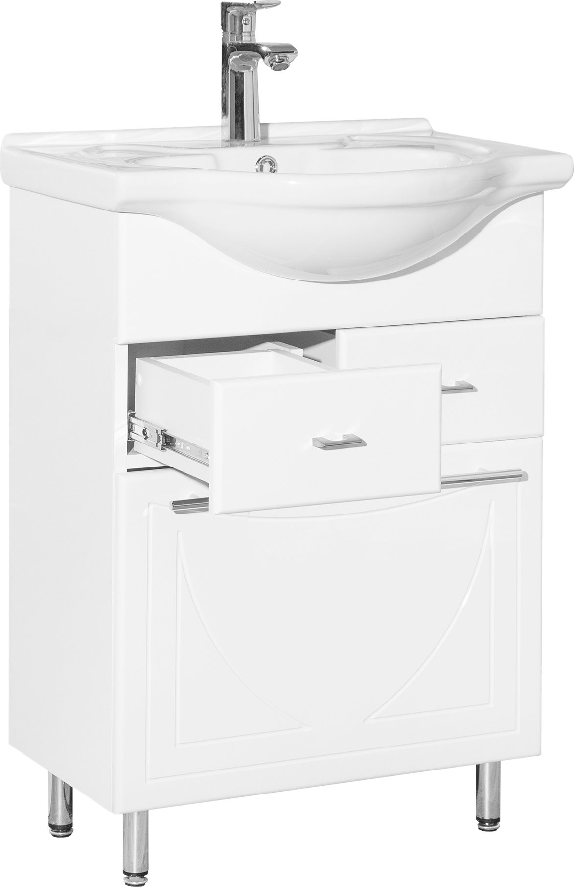 Тумба для комплекта Style Line Лана 60 с бельевой корзиной СС-00002253 - 3