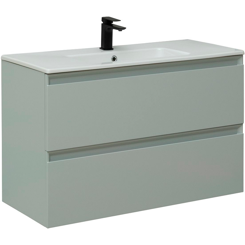 Тумба под раковину Allen Brau Eclipse 100 светло - зеленый матовый 1.E1003.PWM - 2