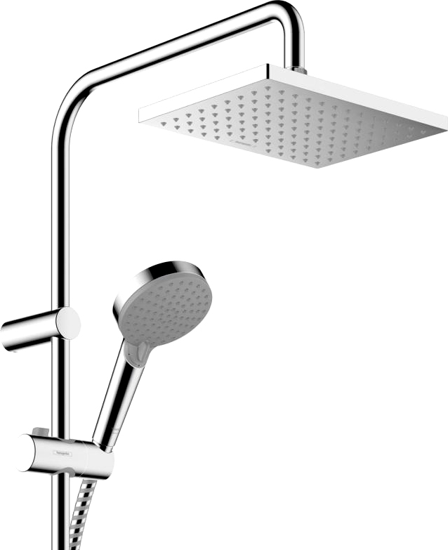 Душевая стойка Hansgrohe Vernis Shape 26282000 Showerpipe 230 1jet Reno хром - 7