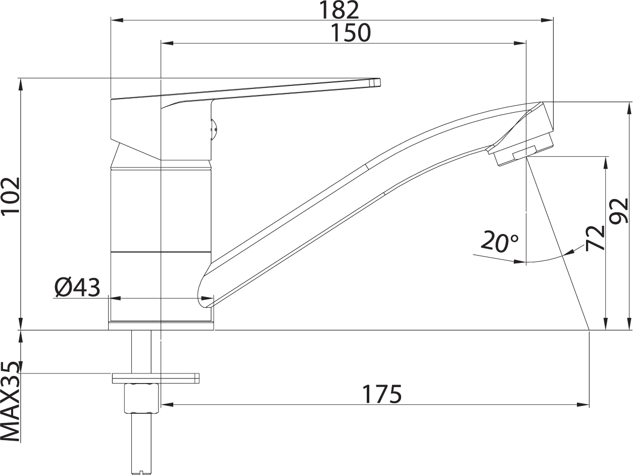 Смеситель для раковины Milardo Helic HELSBR0M01 - 2