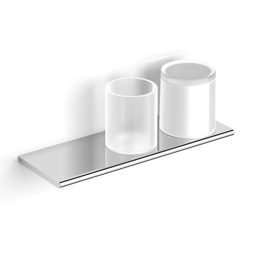 Полка Black&White Accessories со стаканчиком и дозатором хром 8019SN0 - 0