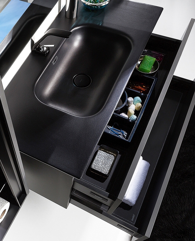 Тумба под раковину Armadi Art Vallessi 80 черный глянец 837-080-A glossy - 4