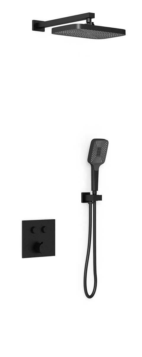 Душевой комплект Vincea с термостатом черный матовый VSFW-4211MB - 0