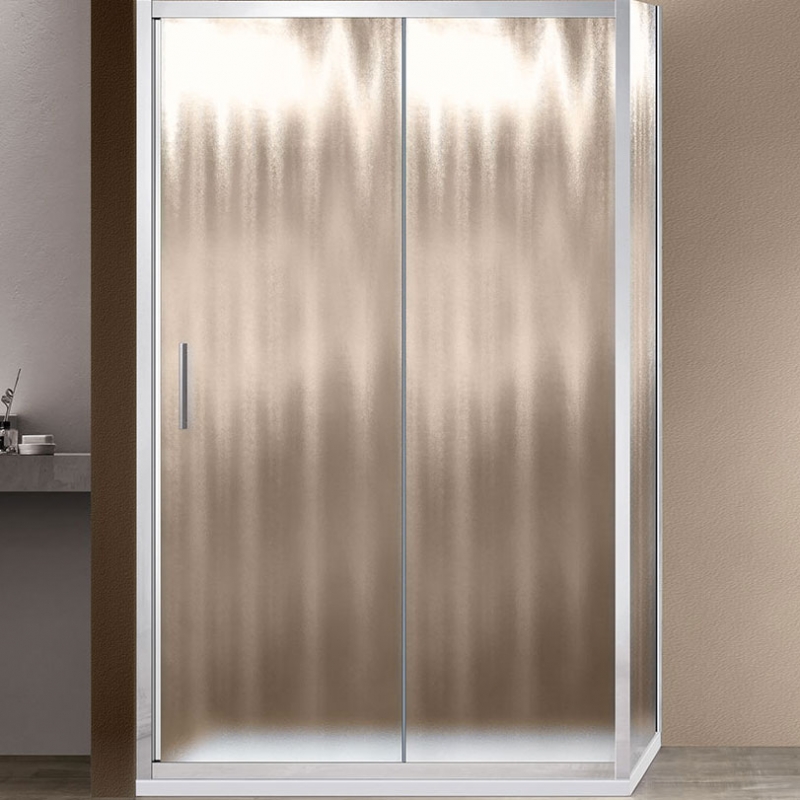 Душевой уголок Vincea Garda 150х80 хром стекло рифленое VSR-1G8015CH - 0