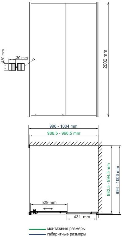 Душевой уголок Wasserkraft Rhin 44S19 - 3