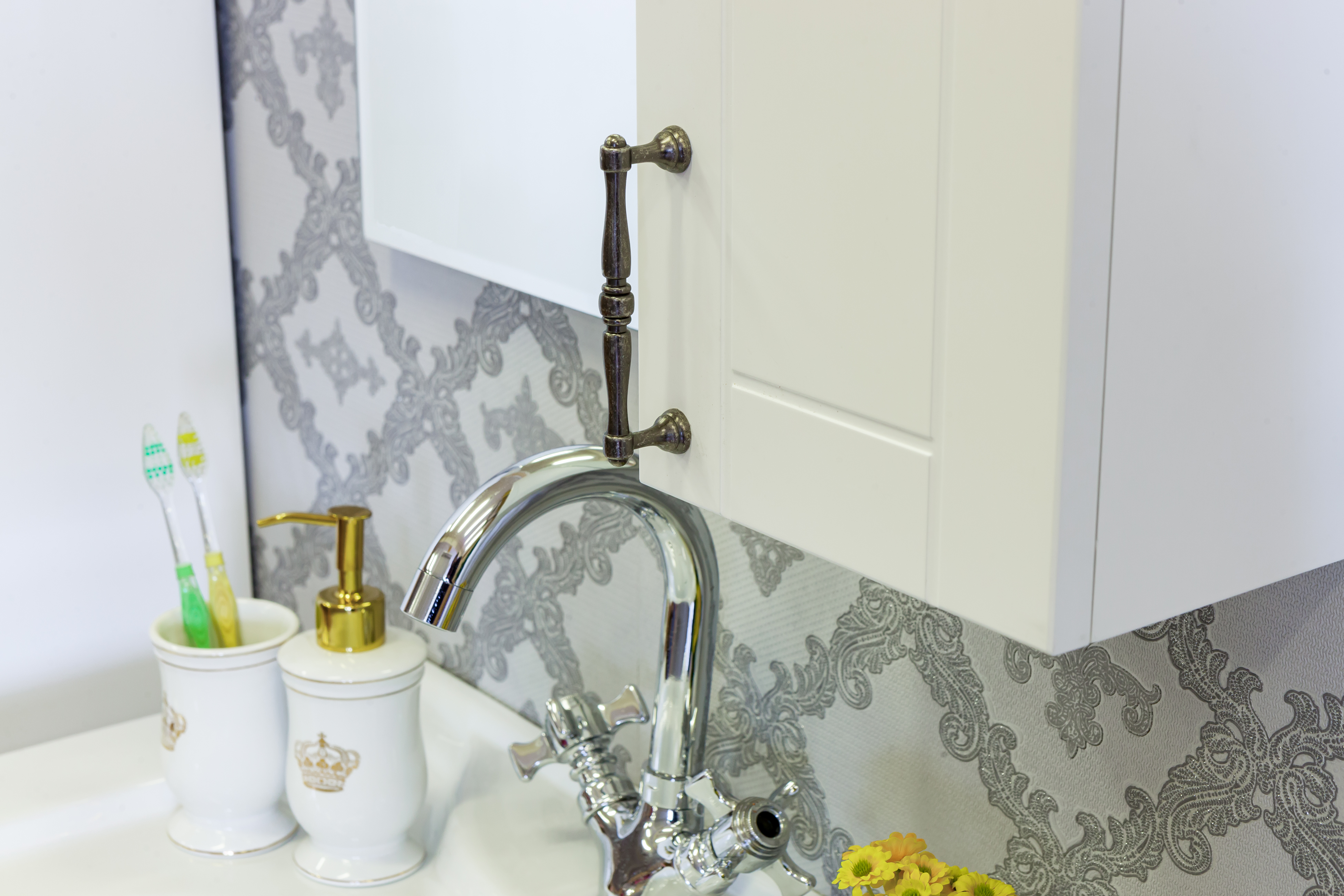 Зеркало-шкаф Sanflor Глория 85 R, белый С000005689 - 1