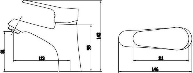 Смеситель Bravat Eco F1111147C для раковины - 1