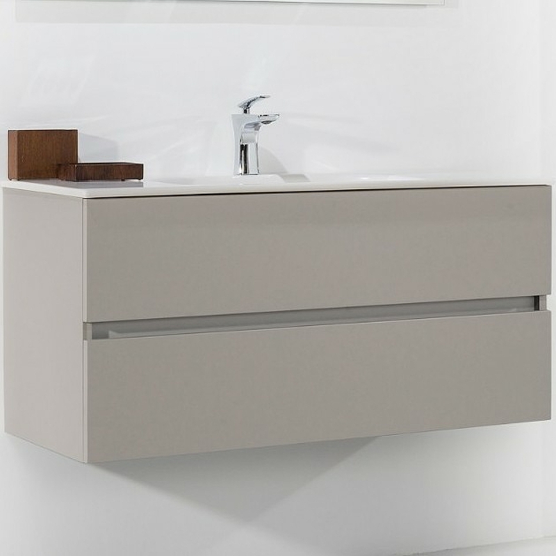 Тумба под раковину Armadi Art Vallessi 100 бежевый матовый 837-100-C mat - 0