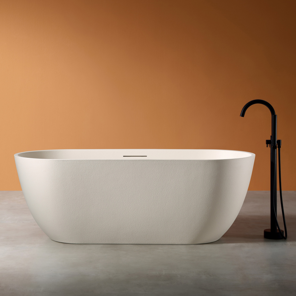 Ванна из искусственного камня Abber Frankfurt 170х75 светло - бежевый матовый AM9941MBE - 1