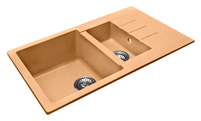 Мойка кухонная Lava D2 бежевая D2.SAH - 1