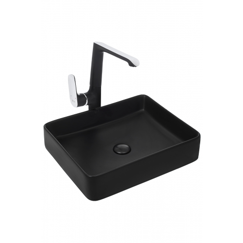 Раковина накладная Weltwasser WW Elbach 2178 MB 51 матовый черный  10000004509 - 0