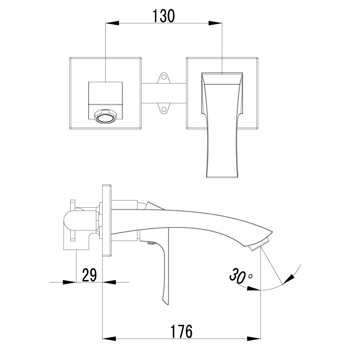 Смеситель для раковины Lemark Unit хром  LM4526C - 1
