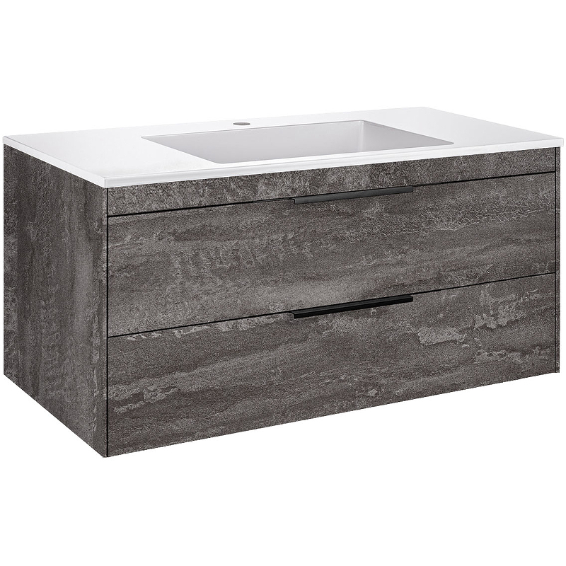Тумба под раковину Vincea Chiara 100 серый VMC-2C2100GS - 1