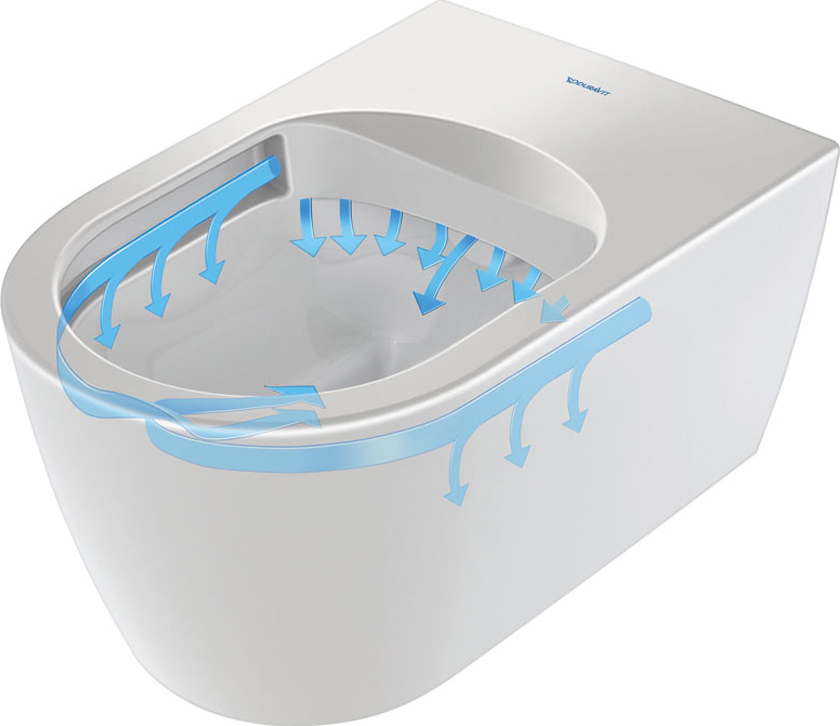 Чаша для подвесного унитаза Duravit Me by Starck белый, без сиденья  2529092000 - 3