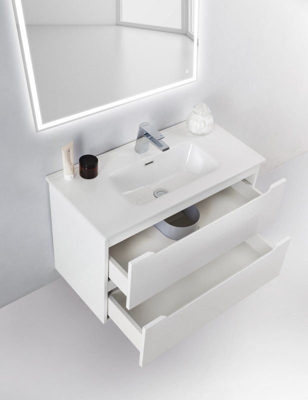 Тумба с раковиной BelBagno Etna 39 80 bianco lucido - 2