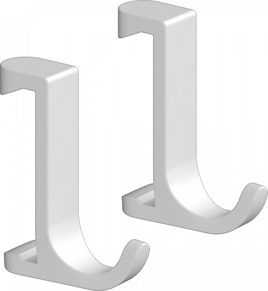 Крючок узкий Hansgrohe WallStoris белый матовый  27929700 - 0