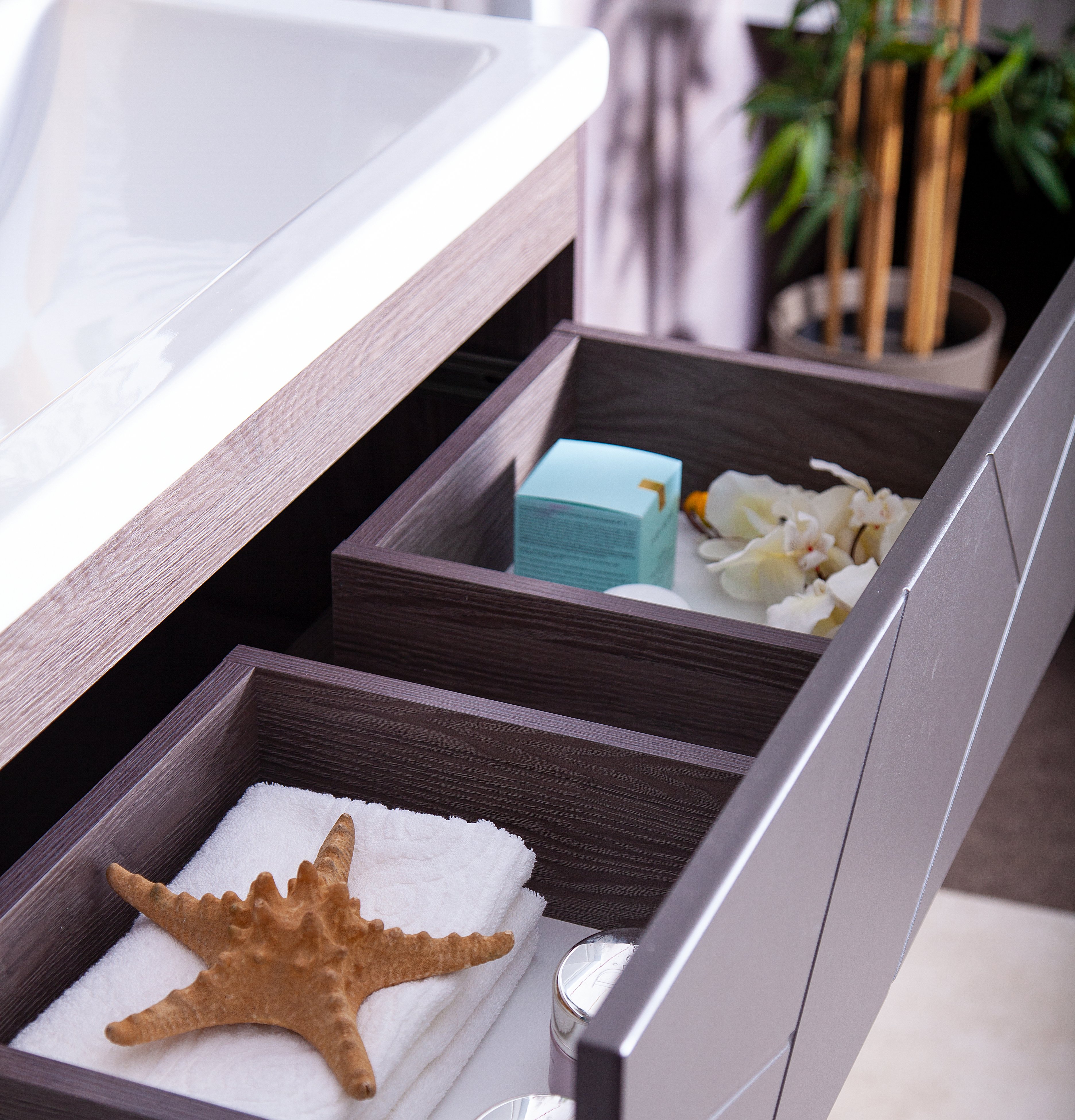 Тумба для комплекта Бриклаер Кристалл 80 софт графит 4627125414534 - 4