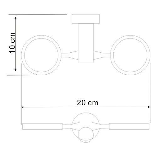 Держатель стакана для зубных щёток двойной WasserKRAFT Donau хром K-C177 - 1