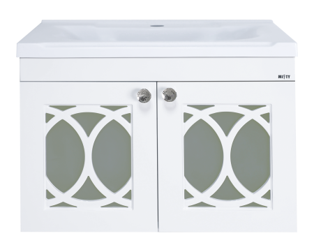 Тумба с раковиной Misty Тондо 60 белая глянцевая УТ000011986 - 0