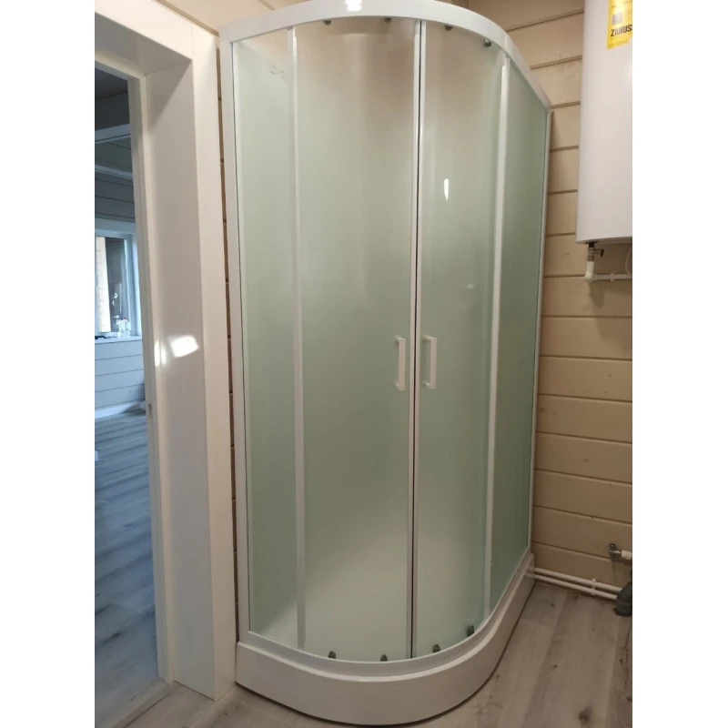 Душевая кабина Frank 100х80 правая белая стекло матовое 20015 - 2