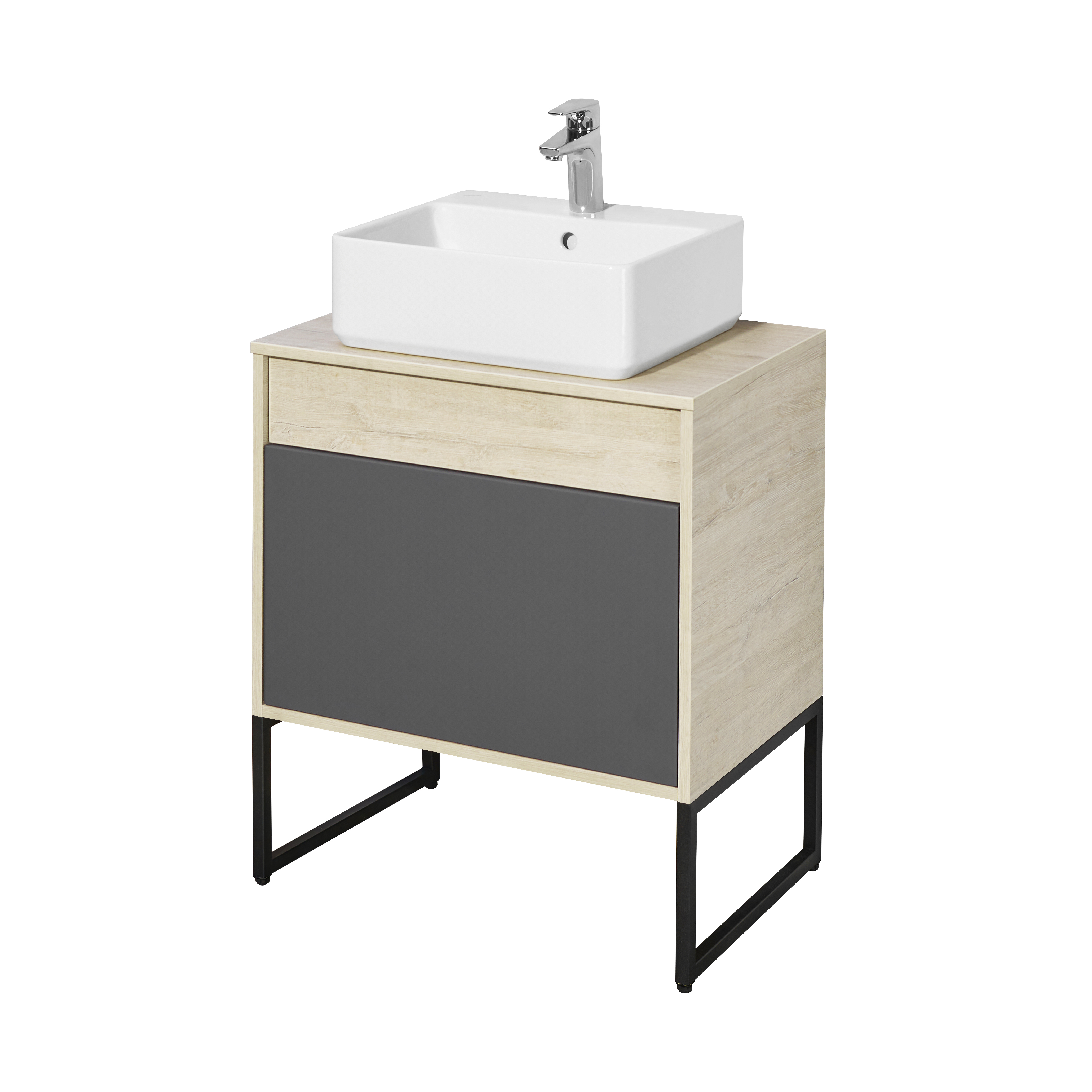 Опора для мебели Aquaton Лофт Урбан низкая черный 1A255203LQX70 - 1