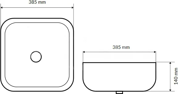 Раковина накладная  Excellent Cori 38 белый CEAC.2201.WH - 2