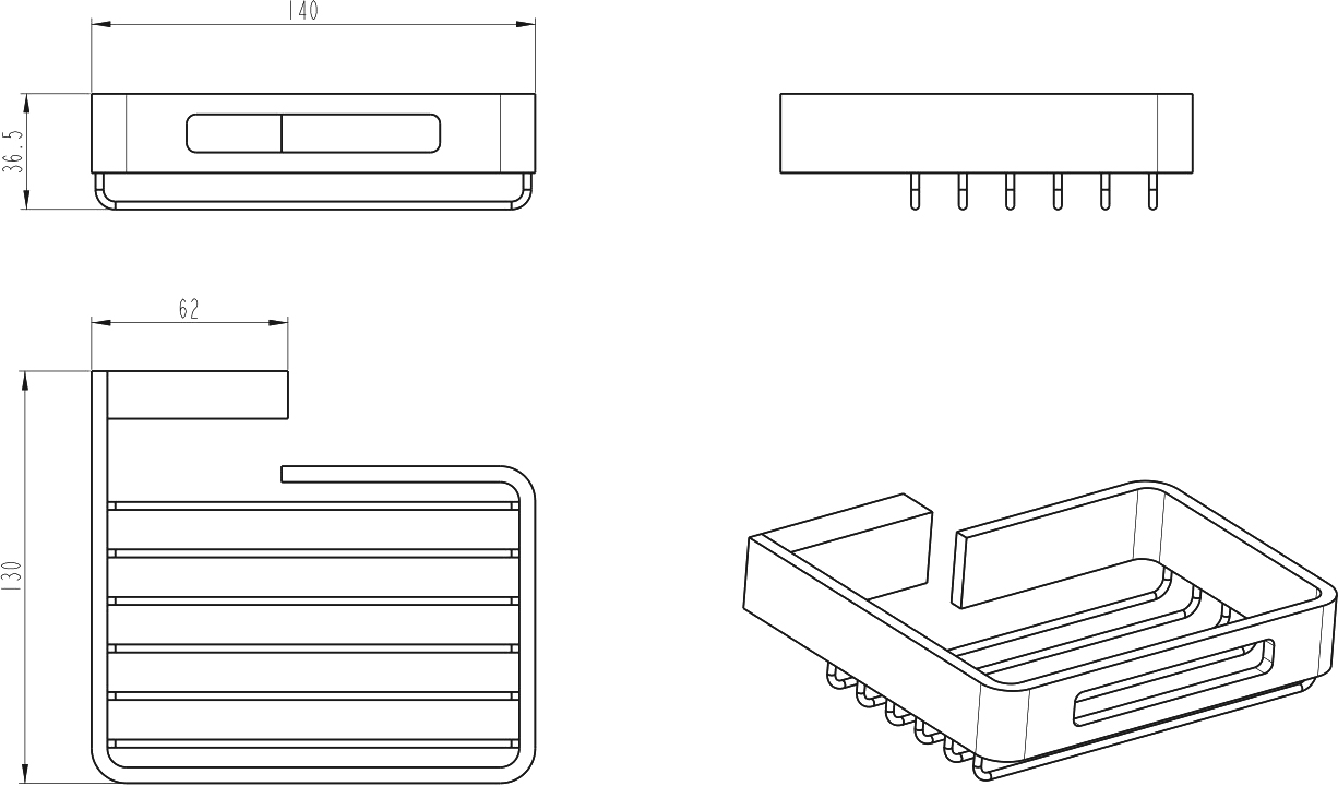 Мыльница Boheme Q 10959-MG matt gold - 1