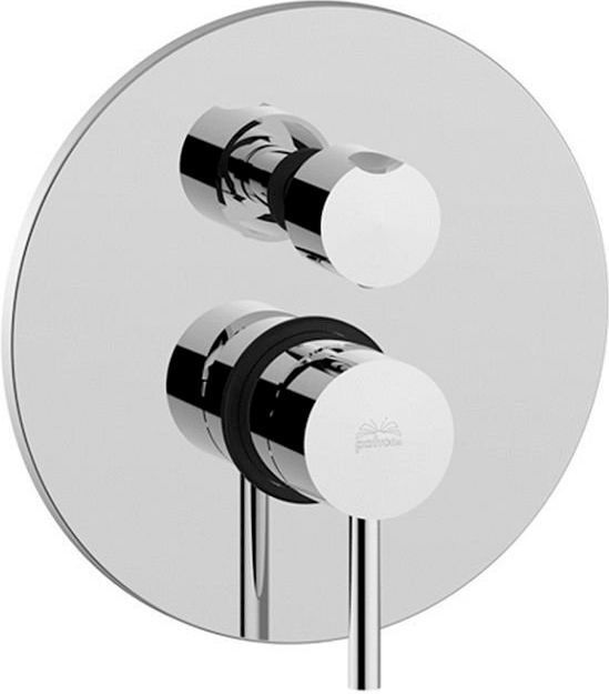 Смеситель Paffoni Light LIG019CR С ВНУТРЕННЕЙ ЧАСТЬЮ, для ванны с душем - 0