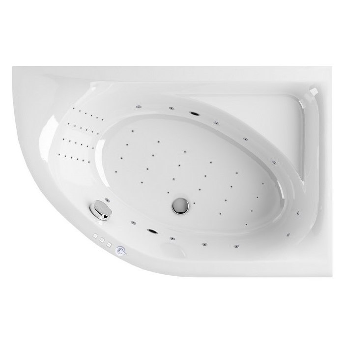 Ванна акриловая Excellent Aquaria Nano 170x110 R с гидромассажем белый - хром WAEX.ARP17.NANO.CR - 0
