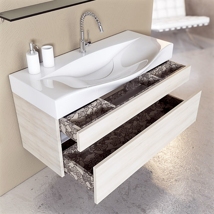 Мебельная раковина Aqwella 5 stars Бергамо 100 Ber.10.04.D - 9