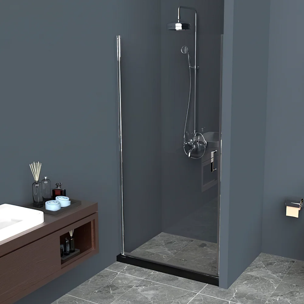 Душевая дверь BelBagno Uno 85х190 профиль хром стекло прозрачное UNO-B-1-85-C-Cr - 0