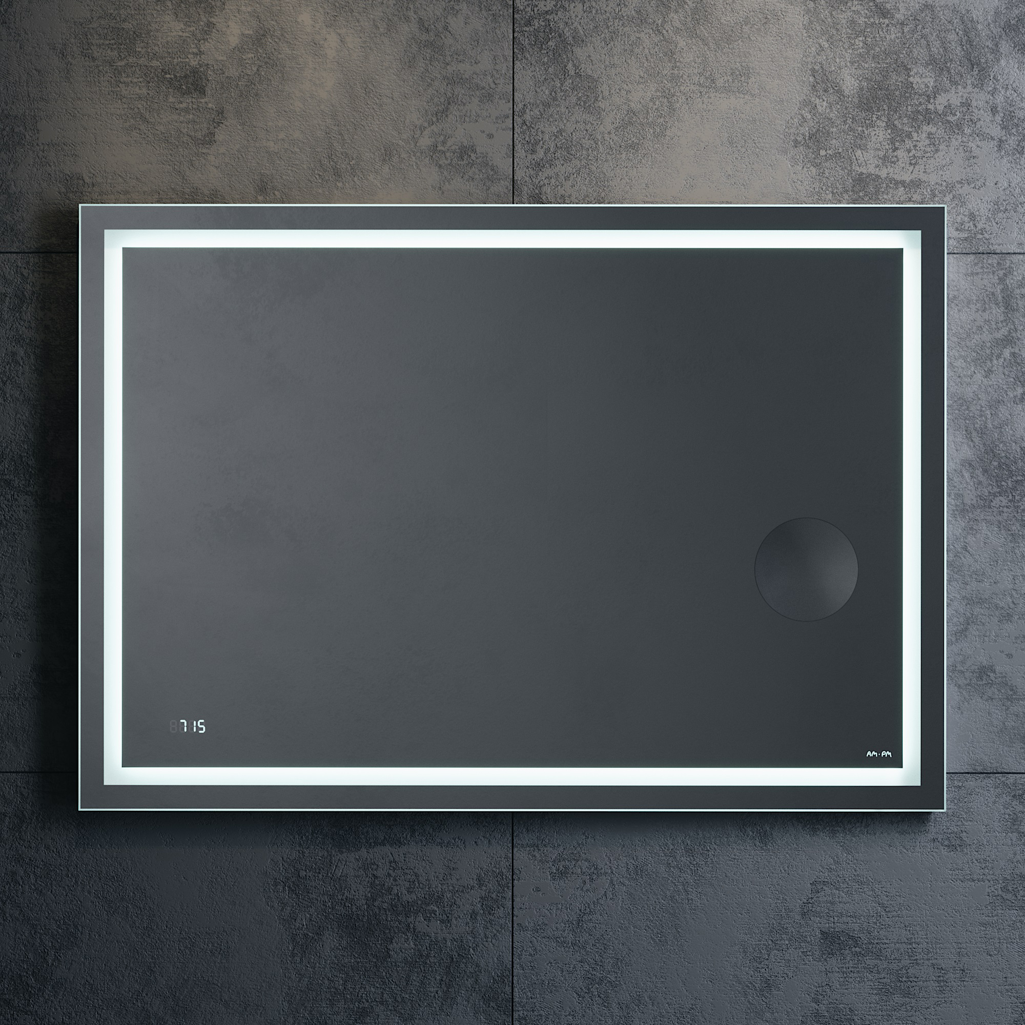 Зеркало AM.PM Gem 100 с LED-подсветкой, часами и косметическим зеркалом M91AMOX1003WG - 1