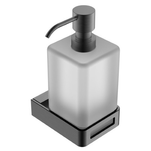Дозатор для жидкого мыла Boheme Q shine gun metall  10957-SGM - 0