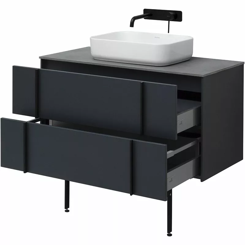 Тумба под раковину Allen Brau Reality 120 черный матовый 1.32008.AM - 3