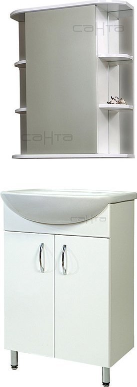 Тумба с раковиной СанТа Сити 60 - 3