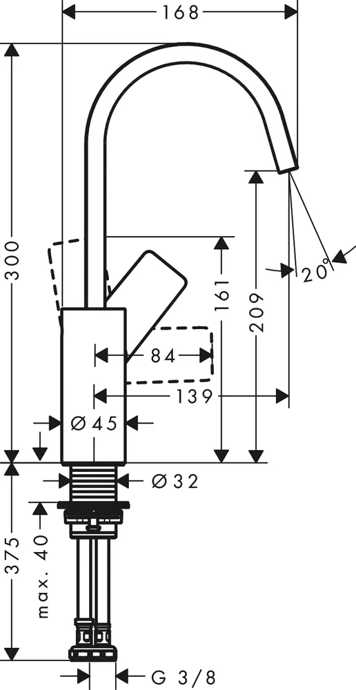 Смеситель для раковины Hansgrohe Vivenis белый матовый 75032700 - 3