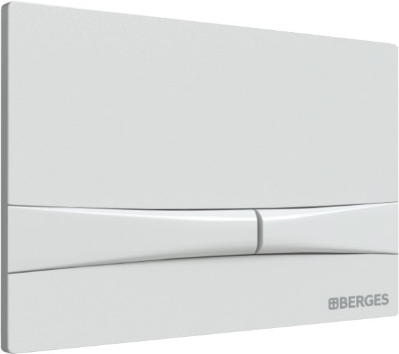 Кнопка смыва Berges Wasserhaus Novum F1 белый, глянец 040051 - 1