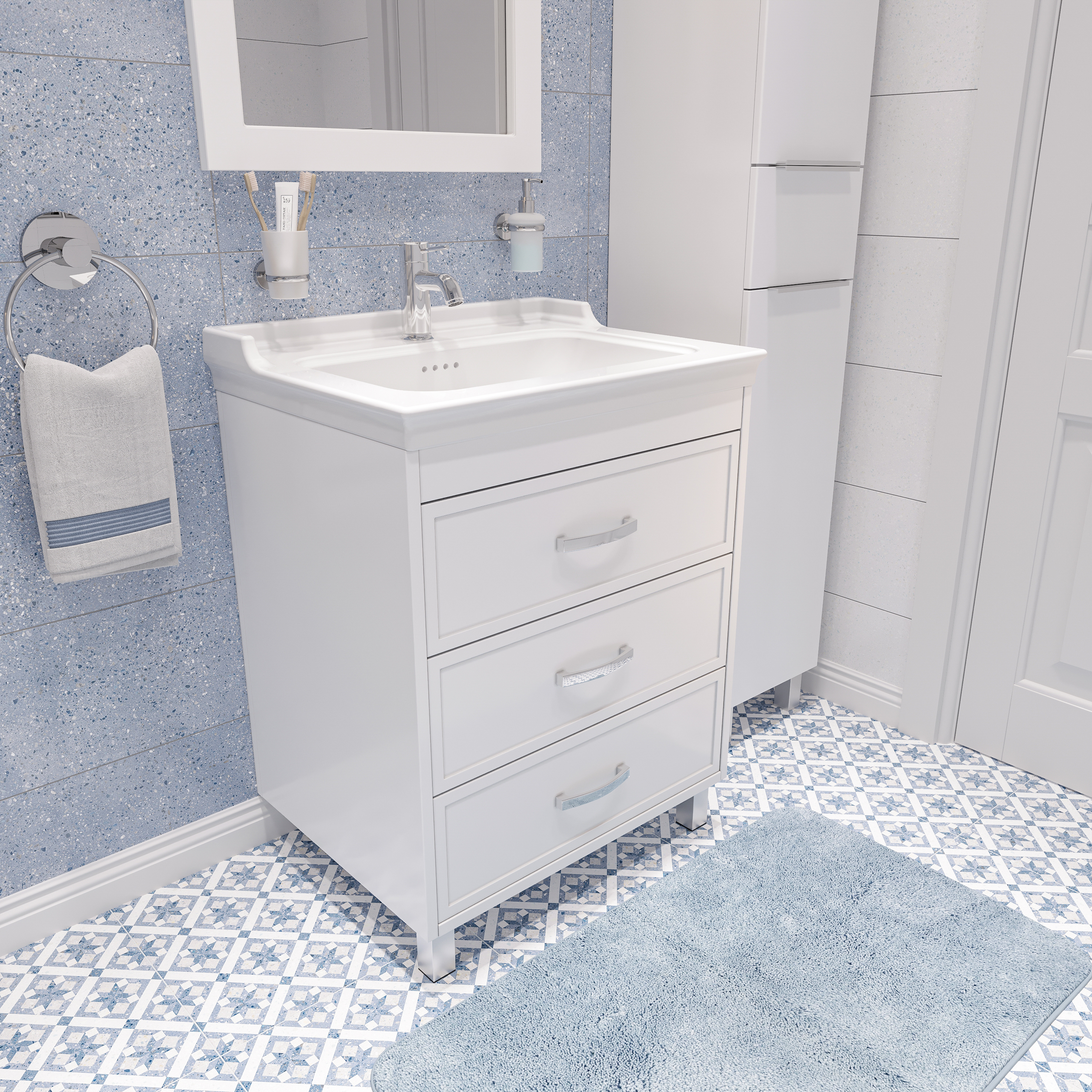 Мебель для ванной STWORKI Хальмстад 65 белая 490441 - 8