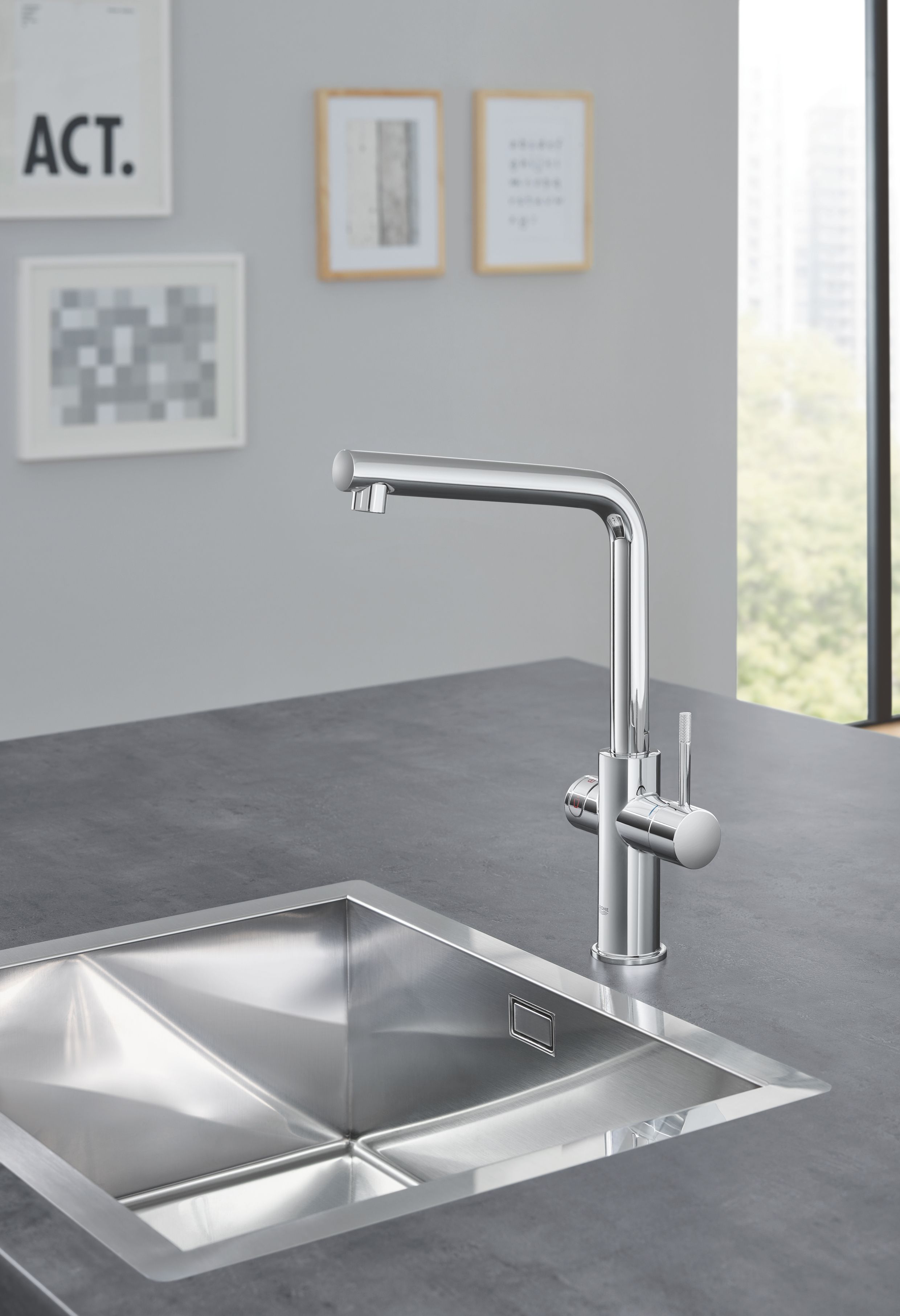 Смеситель Grohe Red II Duo 30327001 для кухонной мойки, с водонагревателем - 2
