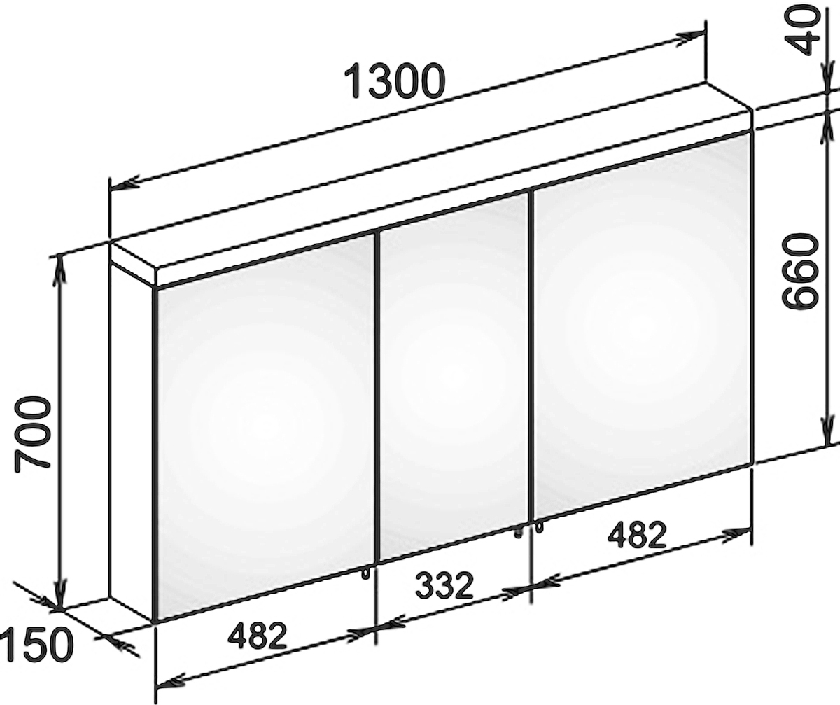 Зеркало-шкаф Keuco Royal Reflex.2 130 с подсветкой 24205171301 - 7