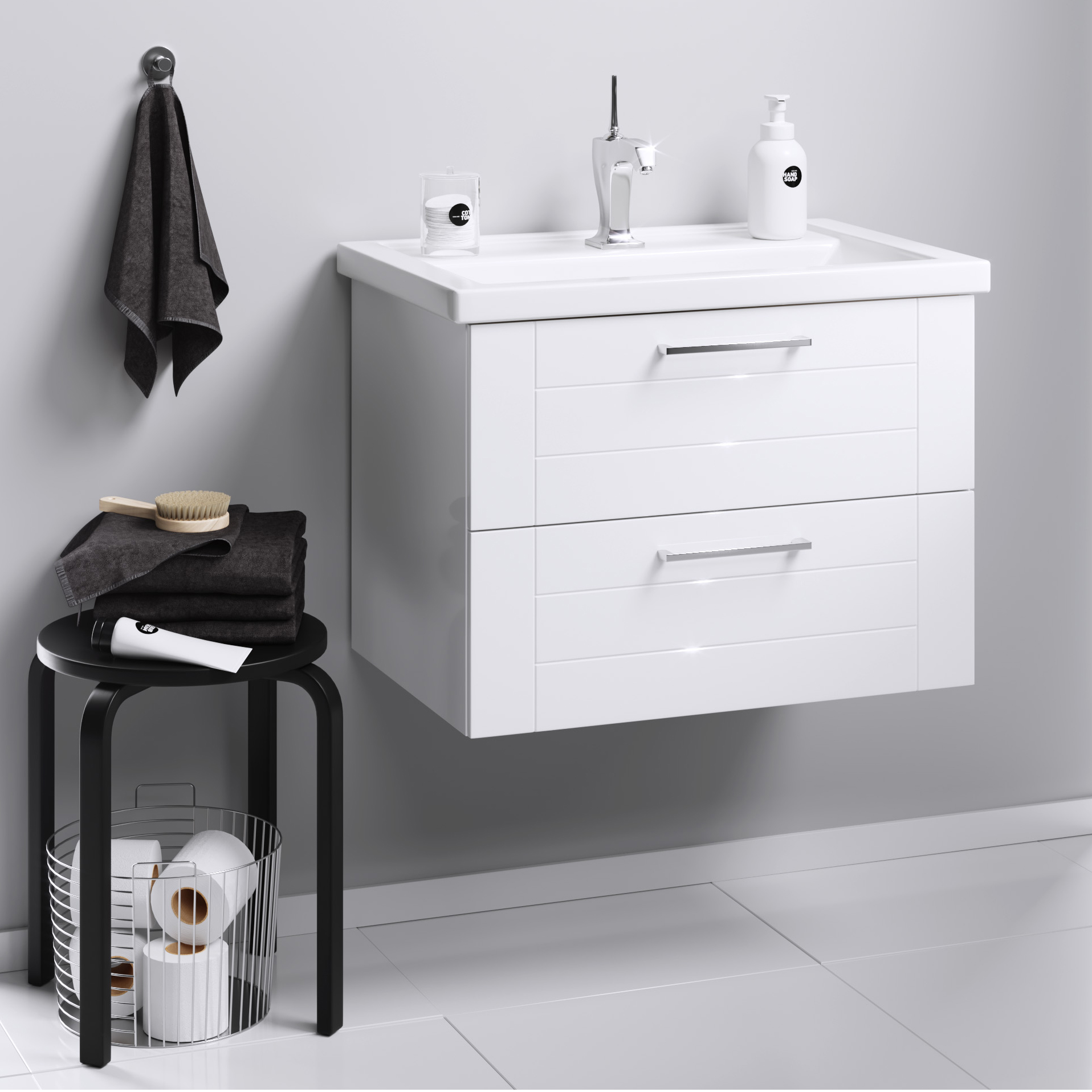 Тумба для комплекта Aqwella Manchester 70 подвесная MAN01072 - 1